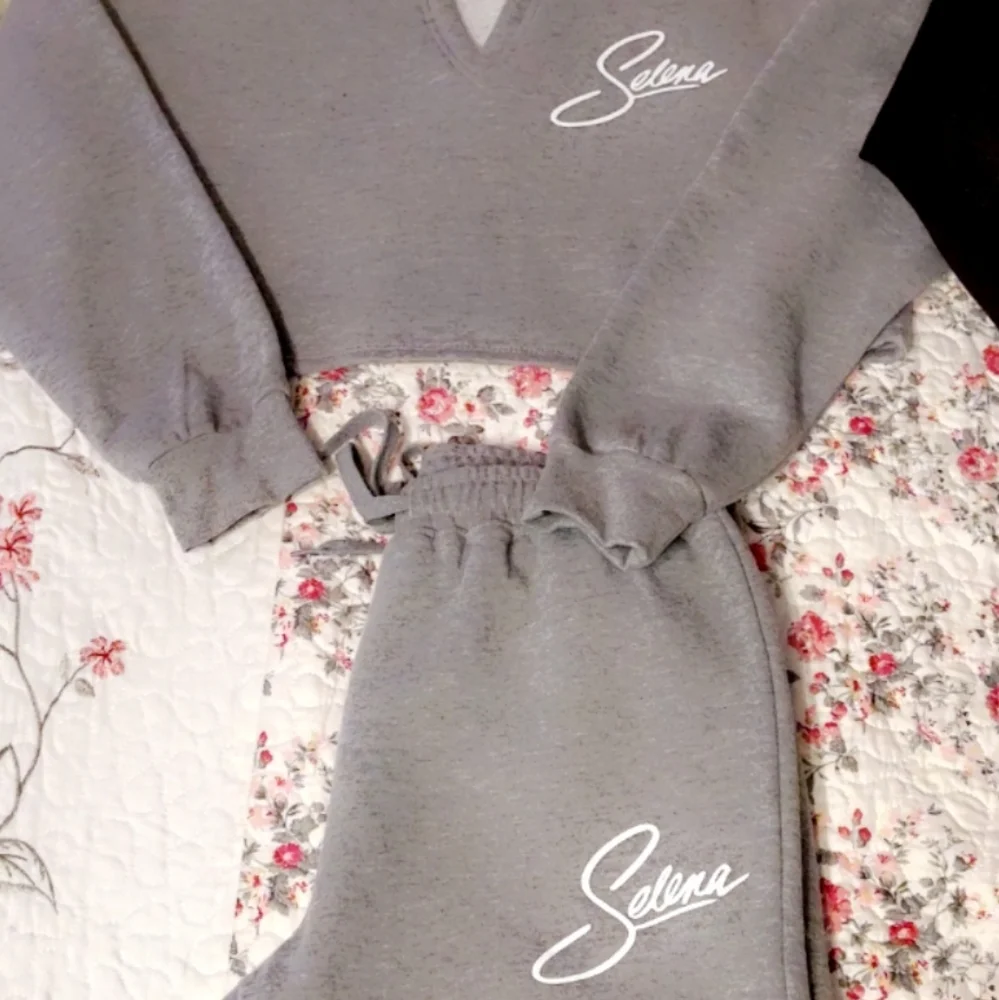 New Crop Top Sweat Suits - Picture 2 of 5